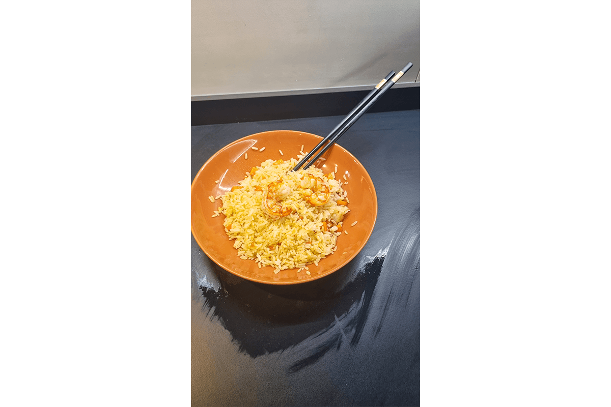 Arroz con gambon